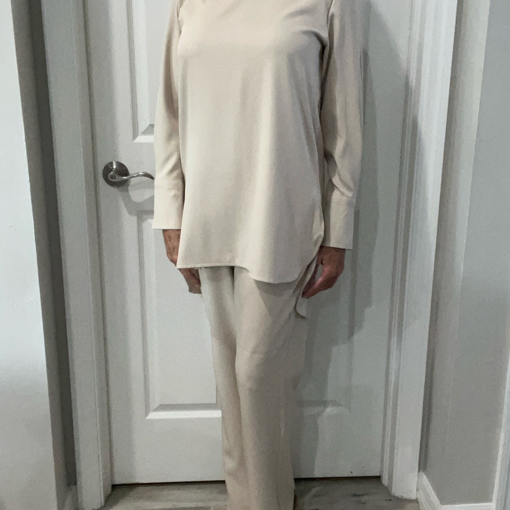 Elegant Cream Pantsuit
